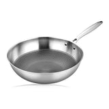 Household Honeycomb Stainless Steel Frying Pan Arch High Cover, Style