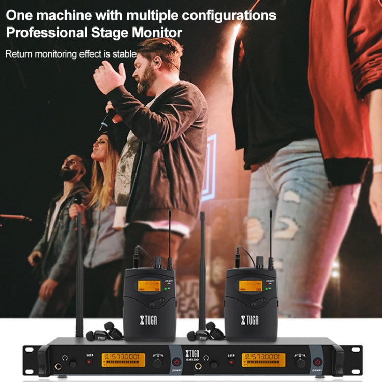 XTUGA IEM1200 Wireless Transmitter 6 Bodypack Stage Singer In-Ear Monitor System, Transmitter 6 Bodypack