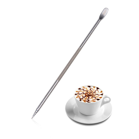 304 Stainless Steel Coffee Stick Flower Needle – Barista Latte Art Tool for Espresso, Cappuccino & Coffee