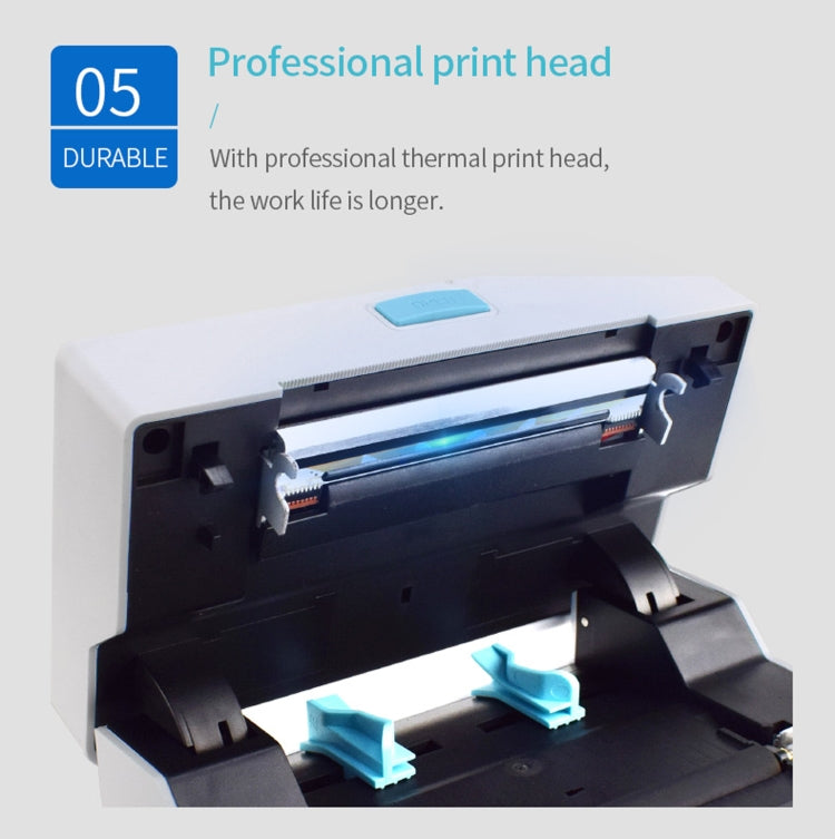 طابعة ملصقات حرارية ذاتية اللصق POS-9220 مقاس 100×150 مم، مزودة بمنفذ USB مع حامل، قابس USB، قابس الاتحاد الأوروبي، قابس الولايات المتحدة، قابس المملكة المتحدة