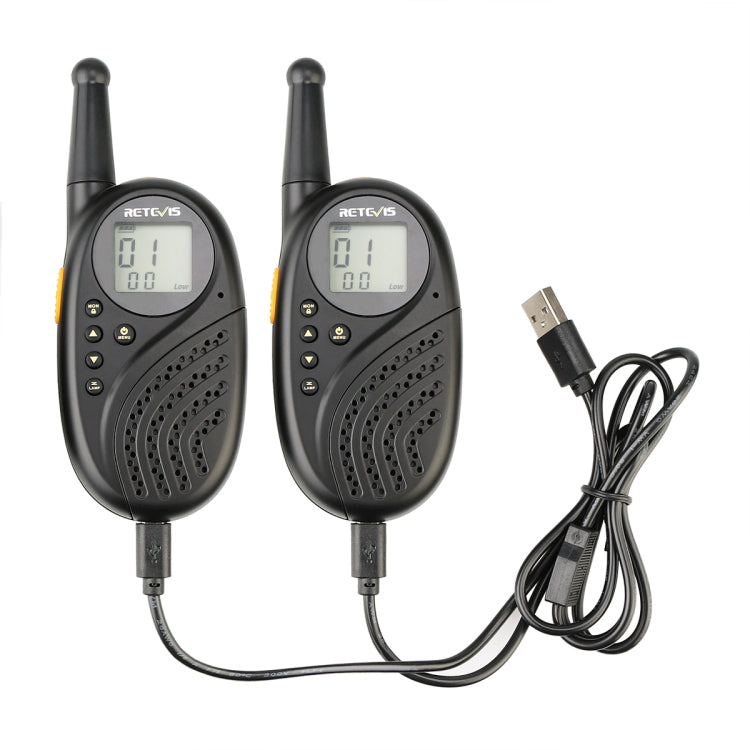 1 Pair RETEVIS RT-35 0.5W US Frequency 462.550-467.7125MHz 22CHS Children Handheld Walkie Talkie, RT-35,US Frequency(Black), RT-35,US Frequency(Blue)
