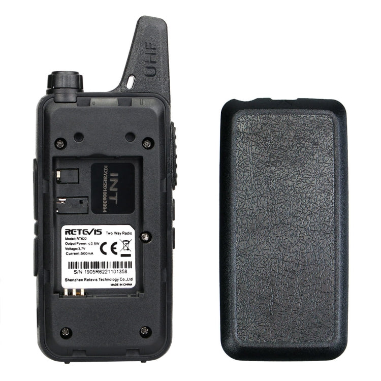 1 Pair RETEVIS RT622 EU Frequency 400-480MHz 16CHS Handheld Two Way Radio Handheld Walkie Talkie, EU Plug, RT622, EU Plug