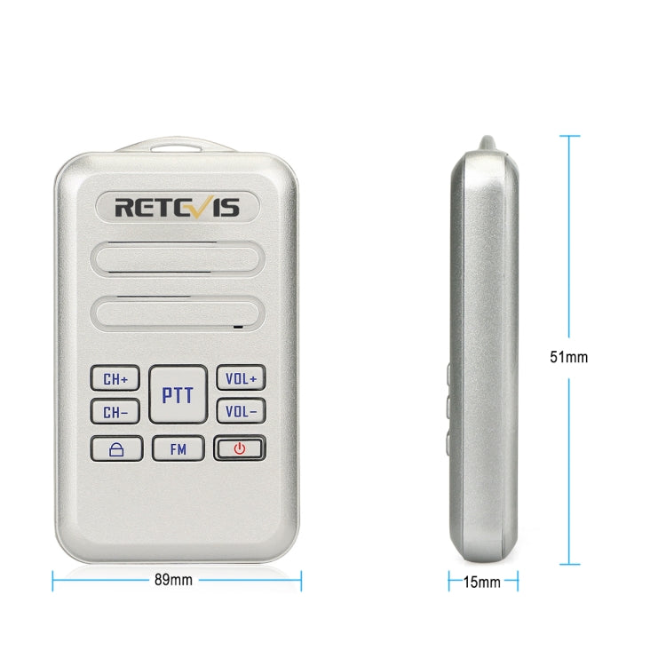 RETEVIS RT20 2W 400-470MHz 16CHS Mini FM Radio Two Way Radio Walkie Talkie,, RT20,US Plug, RT20,EU Plug