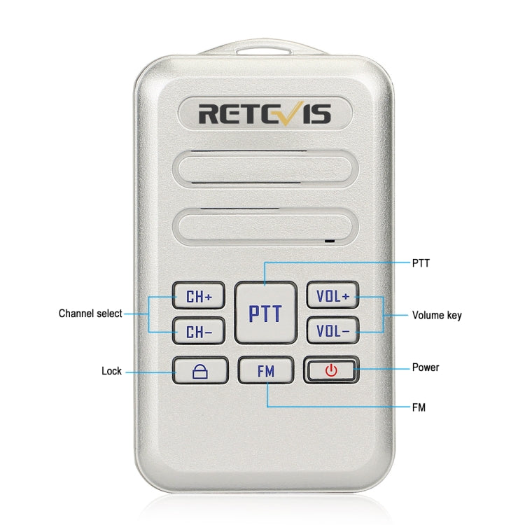 RETEVIS RT20 2W 400-470MHz 16CHS Mini FM Radio Two Way Radio Walkie Talkie,, RT20,US Plug, RT20,EU Plug