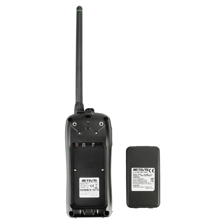 RETEVIS RT55 5W 156.000-161.450MHz+156.050-163.425MHz Waterproof Two Way Radio Handheld Walkie Talkie, RT55