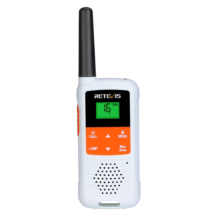1 Pair RETEVIS RT49B 0.5W EU Frequency 446.00625-446.19375MHz 16CHS Two Way Radio Handheld Walkie Talkie, EU Plug, RT649B, EU Plug(White)