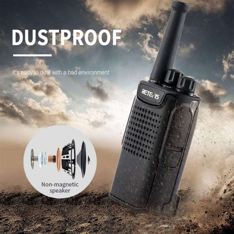 RETEVIS RT67 0.5W PMR446 16CHS Two Way Radio Mini Handheld Walkie Talkie, EU Plug, RT67, EU Plug