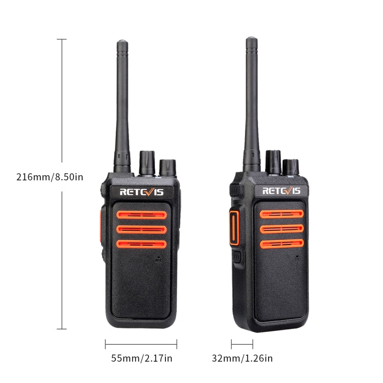 RETEVIS RT76 5W 30CHS GMRS Two Way Radio Handheld Walkie Talkie, US Plug, RT76