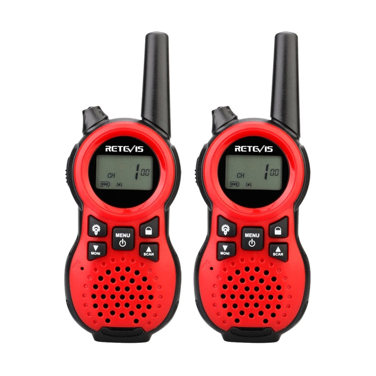 1 Pair RETEVIS RT38 US Frequency 22CHS FRS License-free Children Handheld Walkie Talkie, RT38 (Blue), RT38 (Red)