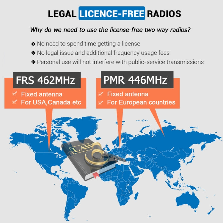 جهاز لاسلكي RETEVIS RB637 EU Frequency PMR446 16CHS بدون ترخيص، لاسلكي ثنائي الاتجاه، لاسلكي محمول بتقنية البلوتوث، RB637