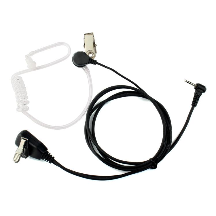 RETEVIS T-001 1 Pin PTT Noise Reduction Covert Air Acoustic Tube Inera Earphone Microphone for Motorola Walkie-Talkie T6200C/T5800/7200/5720, T-001