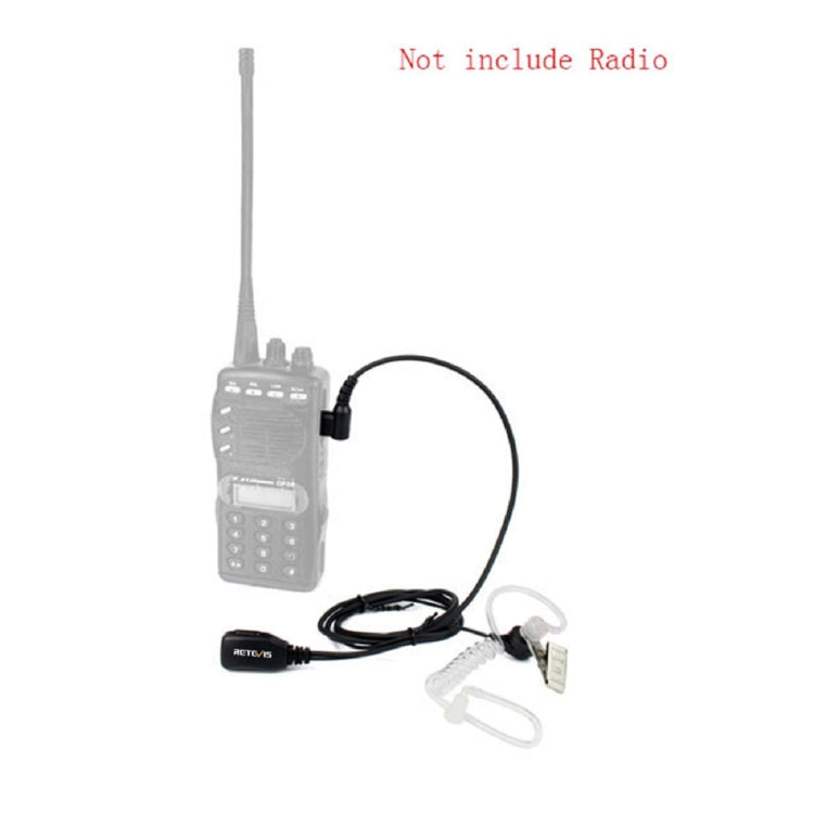 RETEVIS T-001 1 Pin PTT Noise Reduction Covert Air Acoustic Tube Inera Earphone Microphone for Motorola Walkie-Talkie T6200C/T5800/7200/5720, T-001