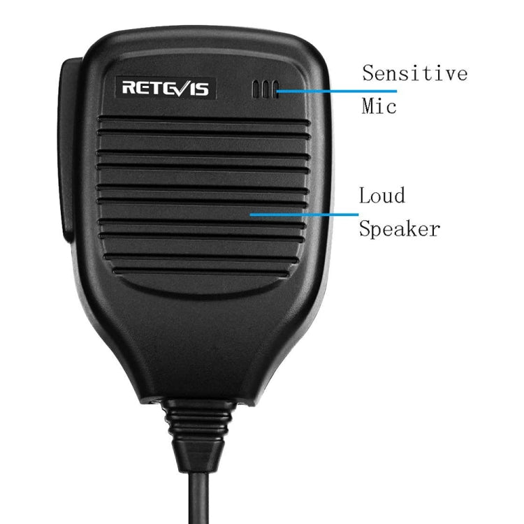 RETEVIS R-321 M 2 Pin Handheld PTT Speaker Microphone for Motorola GP68/GP88/GP300/2000/CT150/P040, R-321