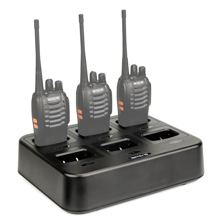 RETEVIS RTC777 Six-Way Walkie Talkie Charger for Retevis H777,, RTC777 EU Plug, RTC777 UK Plug, RTC777 AU Plug, RTC777 US Plug