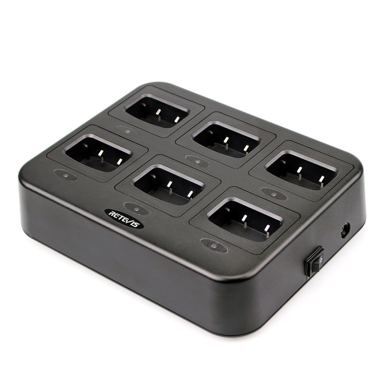 RETEVIS RTC777 Six-Way Walkie Talkie Charger for Retevis H777,, RTC777 EU Plug, RTC777 UK Plug, RTC777 AU Plug, RTC777 US Plug