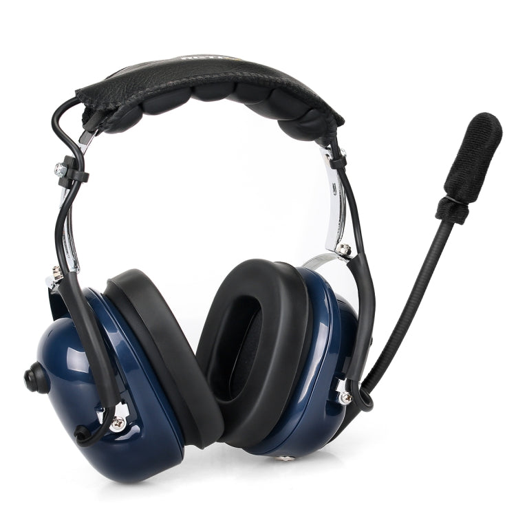 RETEVIS EH050K 2 Pin Adjustable Volume Noise Reduction Aviation Headphone Microphone with Finger PTT, EH050K