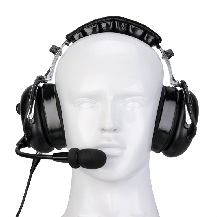 RETEVIS EH070K 2 Pin Adjustable Volume Binaural Noise Reduction Headphone Microphone, EH070K
