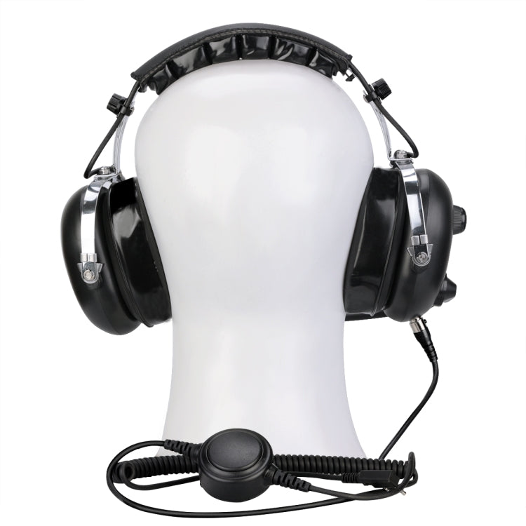 RETEVIS EH070K 2 Pin Adjustable Volume Binaural Noise Reduction Headphone Microphone, EH070K