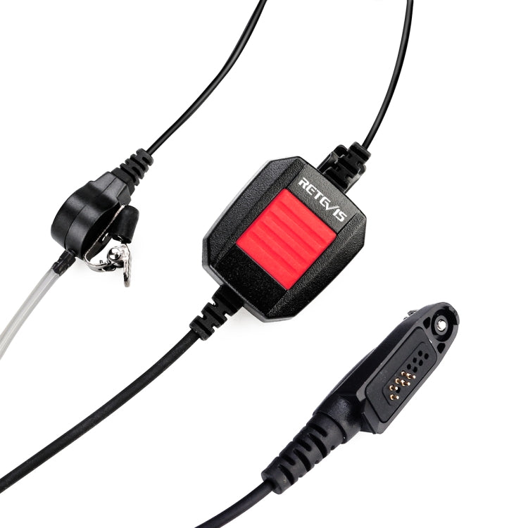 RETEVIS EA110M IP66 Waterproof 6 Pin Stylus PTT Air Guide Earphone Microphone with GP328plus Connector, EA110M