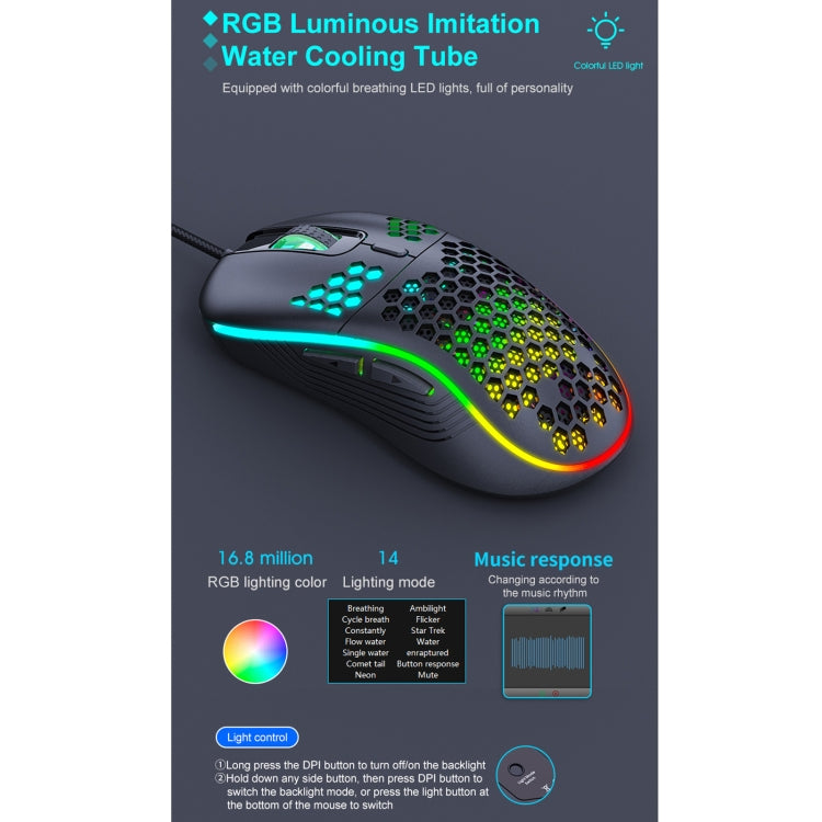 iMICE T98 RGB Lighting Gaming Wired Mouse, T98