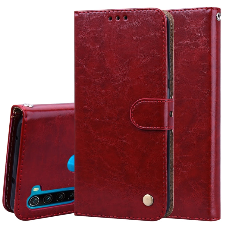 Business Style Oil Wax Texture Horizontal Flip Leather Case, with Holder & Card Slots & Wallet, For Xiaomi Redmi 8, For Xiaomi Redmi 8A, For Xiaomi Redmi Note 8, For Xiaomi Redmi Note 8 Pro, For Galaxy A10s