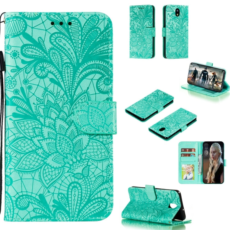 Lace Flower Horizontal Flip Leather Case with Holder & Card Slots & Wallet & Photo Frame, For LG K30, For Sony Xperia 5, For Nokia 7.2, For Huawei Honor Play 3, For Galaxy A70s, For Galaxy A90 5G, For Xiaomi Mi 9 Pro