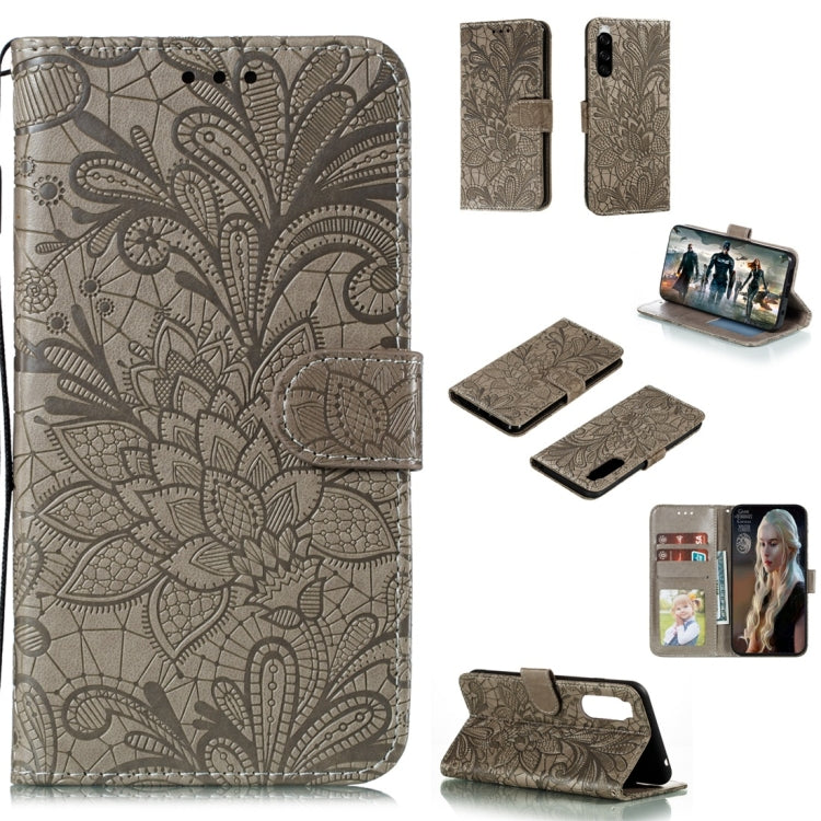 Lace Flower Horizontal Flip Leather Case with Holder & Card Slots & Wallet & Photo Frame, For LG K30, For Sony Xperia 5, For Nokia 7.2, For Huawei Honor Play 3, For Galaxy A70s, For Galaxy A90 5G, For Xiaomi Mi 9 Pro