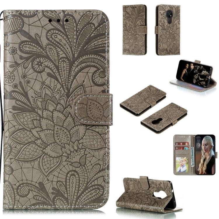 Lace Flower Horizontal Flip Leather Case with Holder & Card Slots & Wallet & Photo Frame, For LG K30, For Sony Xperia 5, For Nokia 7.2, For Huawei Honor Play 3, For Galaxy A70s, For Galaxy A90 5G, For Xiaomi Mi 9 Pro