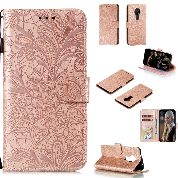 Lace Flower Horizontal Flip Leather Case with Holder & Card Slots & Wallet & Photo Frame, For LG K30, For Sony Xperia 5, For Nokia 7.2, For Huawei Honor Play 3, For Galaxy A70s, For Galaxy A90 5G, For Xiaomi Mi 9 Pro