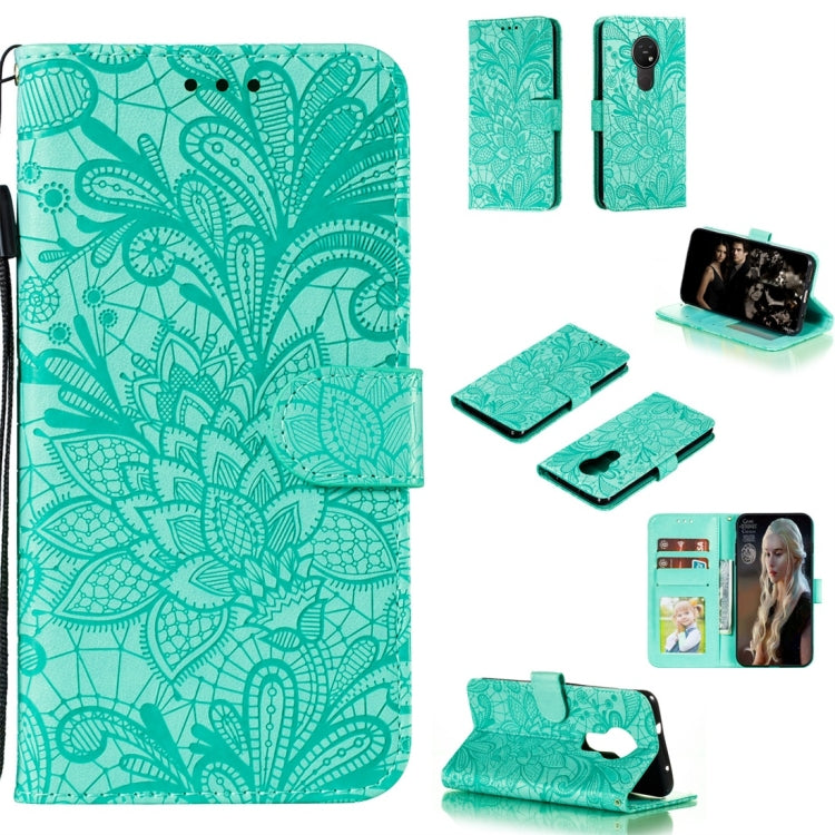 Lace Flower Horizontal Flip Leather Case with Holder & Card Slots & Wallet & Photo Frame, For LG K30, For Sony Xperia 5, For Nokia 7.2, For Huawei Honor Play 3, For Galaxy A70s, For Galaxy A90 5G, For Xiaomi Mi 9 Pro