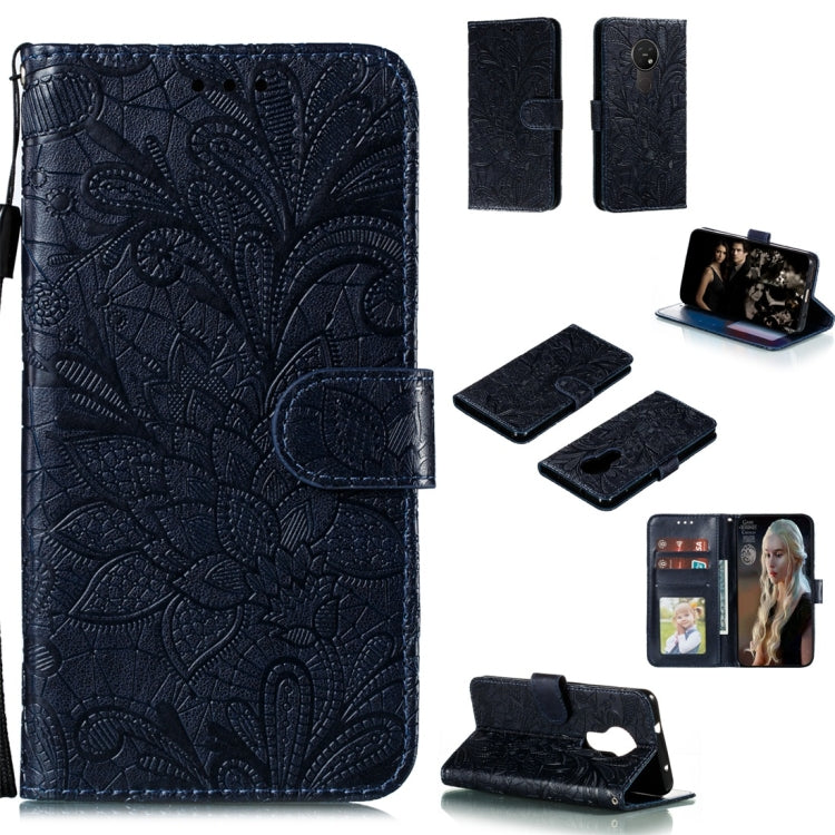 Lace Flower Horizontal Flip Leather Case with Holder & Card Slots & Wallet & Photo Frame, For LG K30, For Sony Xperia 5, For Nokia 7.2, For Huawei Honor Play 3, For Galaxy A70s, For Galaxy A90 5G, For Xiaomi Mi 9 Pro