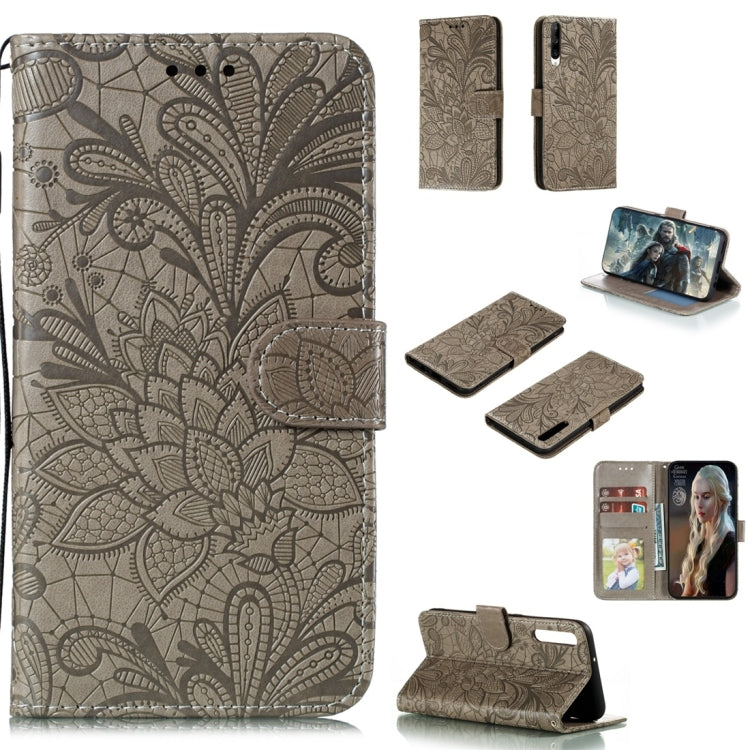 Lace Flower Horizontal Flip Leather Case with Holder & Card Slots & Wallet & Photo Frame, For LG K30, For Sony Xperia 5, For Nokia 7.2, For Huawei Honor Play 3, For Galaxy A70s, For Galaxy A90 5G, For Xiaomi Mi 9 Pro