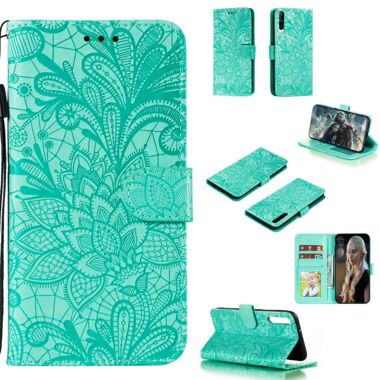 Lace Flower Horizontal Flip Leather Case with Holder & Card Slots & Wallet & Photo Frame, For LG K30, For Sony Xperia 5, For Nokia 7.2, For Huawei Honor Play 3, For Galaxy A70s, For Galaxy A90 5G, For Xiaomi Mi 9 Pro