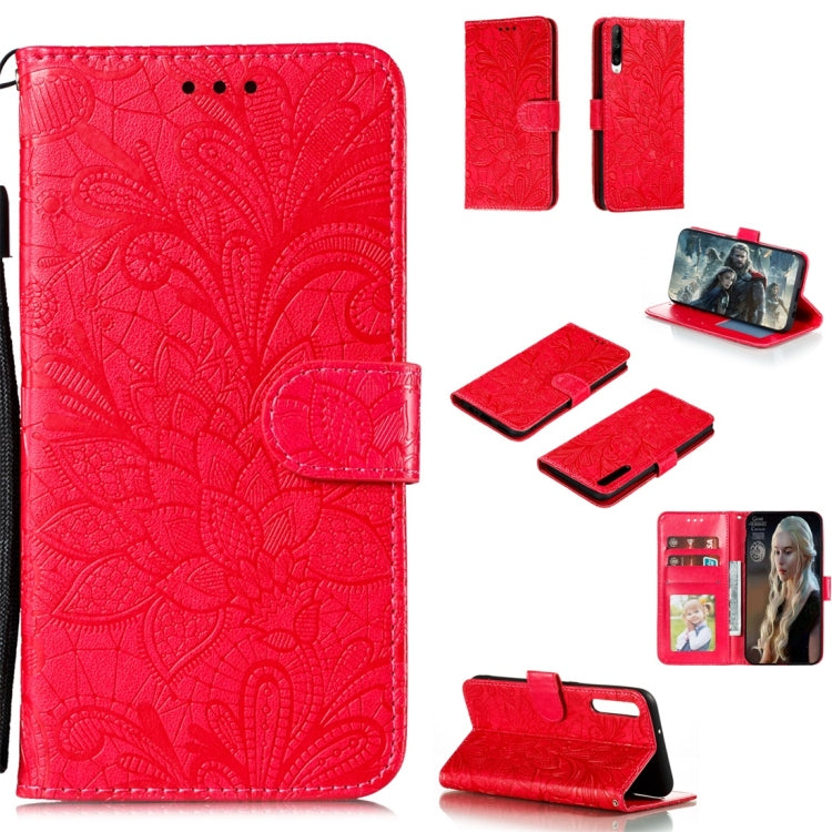 Lace Flower Horizontal Flip Leather Case with Holder & Card Slots & Wallet & Photo Frame, For LG K30, For Sony Xperia 5, For Nokia 7.2, For Huawei Honor Play 3, For Galaxy A70s, For Galaxy A90 5G, For Xiaomi Mi 9 Pro