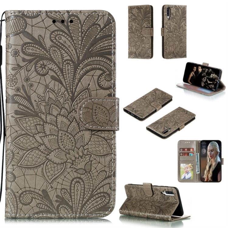 Lace Flower Horizontal Flip Leather Case with Holder & Card Slots & Wallet & Photo Frame, For LG K30, For Sony Xperia 5, For Nokia 7.2, For Huawei Honor Play 3, For Galaxy A70s, For Galaxy A90 5G, For Xiaomi Mi 9 Pro