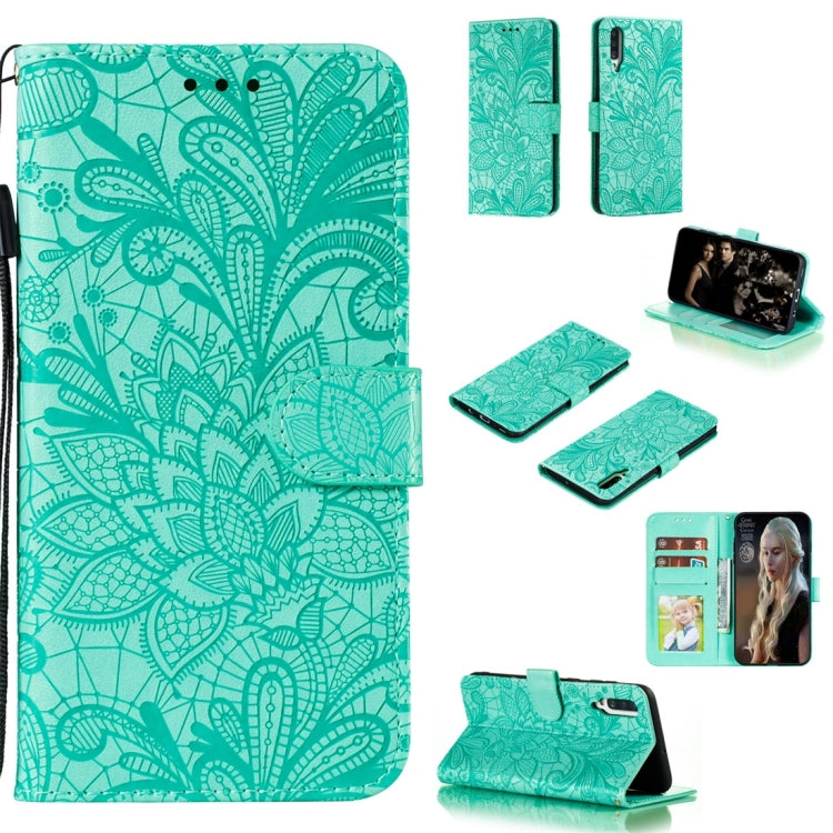 Lace Flower Horizontal Flip Leather Case with Holder & Card Slots & Wallet & Photo Frame, For LG K30, For Sony Xperia 5, For Nokia 7.2, For Huawei Honor Play 3, For Galaxy A70s, For Galaxy A90 5G, For Xiaomi Mi 9 Pro