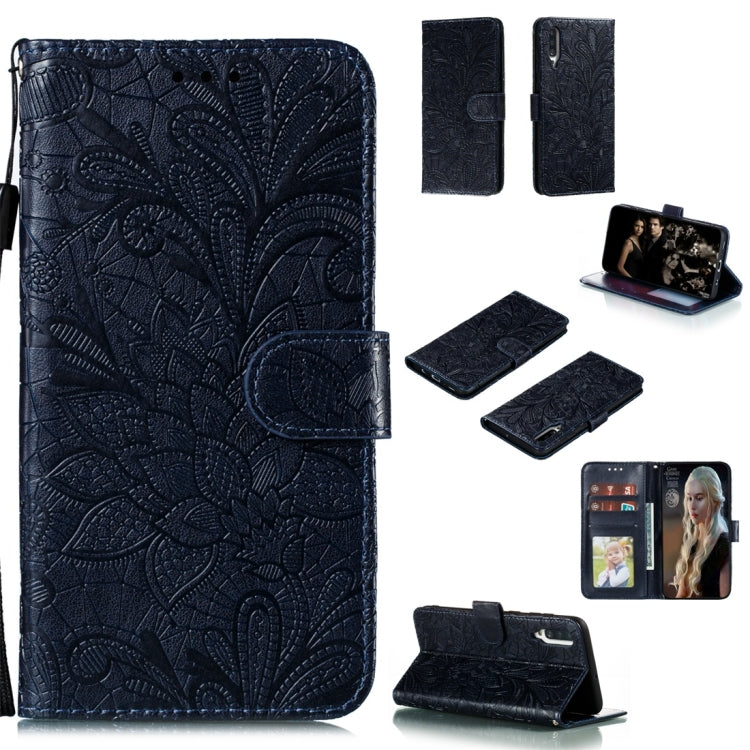 Lace Flower Horizontal Flip Leather Case with Holder & Card Slots & Wallet & Photo Frame, For LG K30, For Sony Xperia 5, For Nokia 7.2, For Huawei Honor Play 3, For Galaxy A70s, For Galaxy A90 5G, For Xiaomi Mi 9 Pro