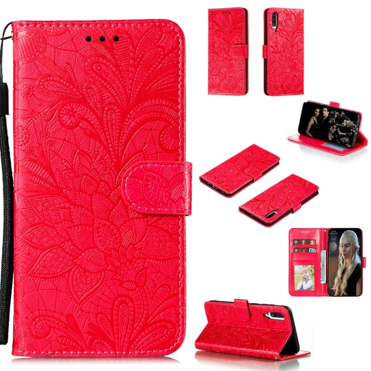 Lace Flower Horizontal Flip Leather Case with Holder & Card Slots & Wallet & Photo Frame, For LG K30, For Sony Xperia 5, For Nokia 7.2, For Huawei Honor Play 3, For Galaxy A70s, For Galaxy A90 5G, For Xiaomi Mi 9 Pro