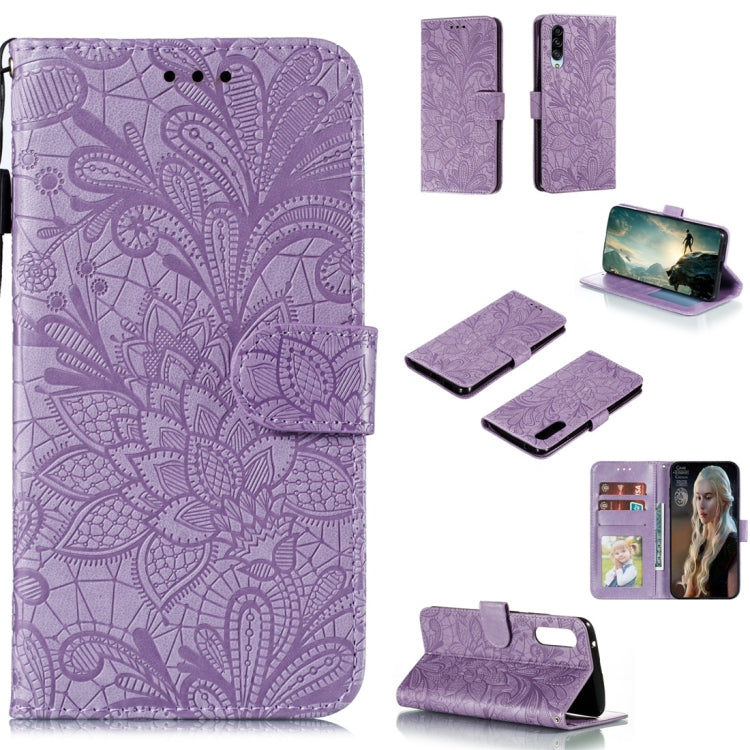 Lace Flower Horizontal Flip Leather Case with Holder & Card Slots & Wallet & Photo Frame, For LG K30, For Sony Xperia 5, For Nokia 7.2, For Huawei Honor Play 3, For Galaxy A70s, For Galaxy A90 5G, For Xiaomi Mi 9 Pro