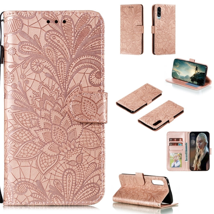 Lace Flower Horizontal Flip Leather Case with Holder & Card Slots & Wallet & Photo Frame, For LG K30, For Sony Xperia 5, For Nokia 7.2, For Huawei Honor Play 3, For Galaxy A70s, For Galaxy A90 5G, For Xiaomi Mi 9 Pro