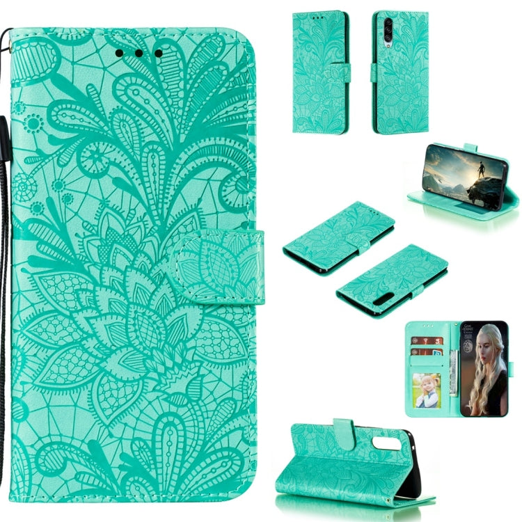 Lace Flower Horizontal Flip Leather Case with Holder & Card Slots & Wallet & Photo Frame, For LG K30, For Sony Xperia 5, For Nokia 7.2, For Huawei Honor Play 3, For Galaxy A70s, For Galaxy A90 5G, For Xiaomi Mi 9 Pro