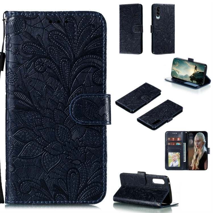 Lace Flower Horizontal Flip Leather Case with Holder & Card Slots & Wallet & Photo Frame, For LG K30, For Sony Xperia 5, For Nokia 7.2, For Huawei Honor Play 3, For Galaxy A70s, For Galaxy A90 5G, For Xiaomi Mi 9 Pro