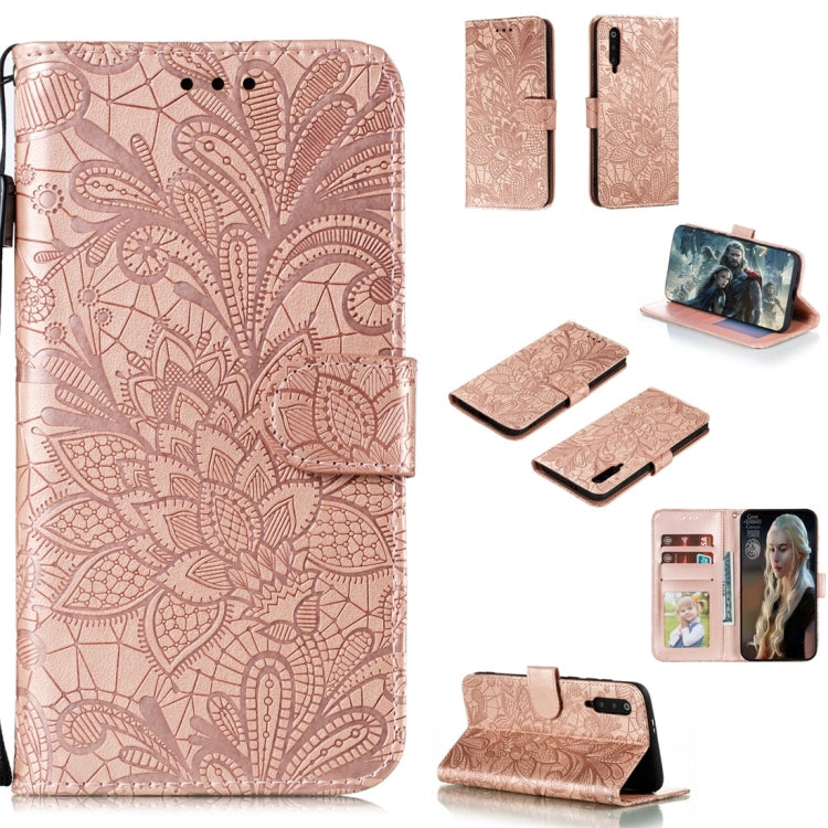 Lace Flower Horizontal Flip Leather Case with Holder & Card Slots & Wallet & Photo Frame, For LG K30, For Sony Xperia 5, For Nokia 7.2, For Huawei Honor Play 3, For Galaxy A70s, For Galaxy A90 5G, For Xiaomi Mi 9 Pro
