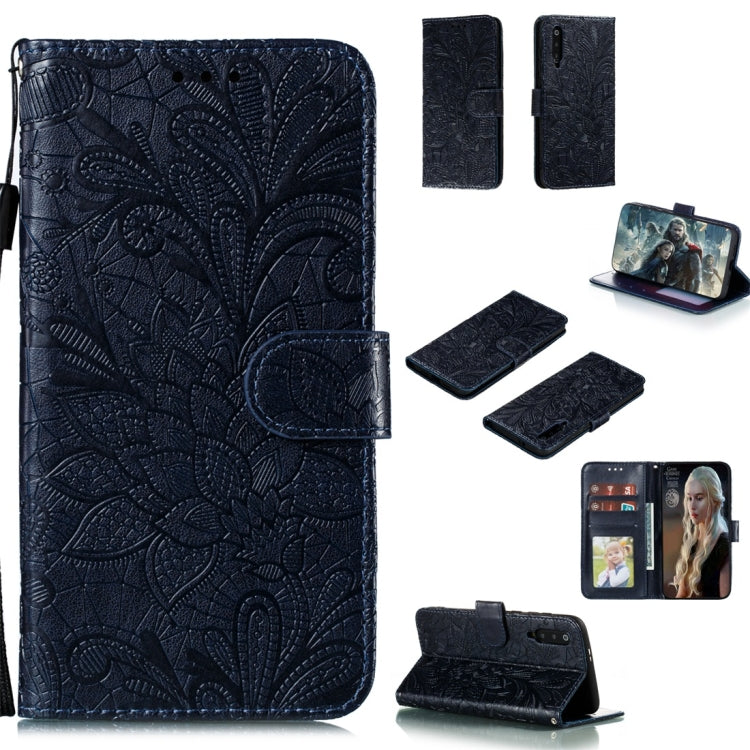 Lace Flower Horizontal Flip Leather Case with Holder & Card Slots & Wallet & Photo Frame, For LG K30, For Sony Xperia 5, For Nokia 7.2, For Huawei Honor Play 3, For Galaxy A70s, For Galaxy A90 5G, For Xiaomi Mi 9 Pro