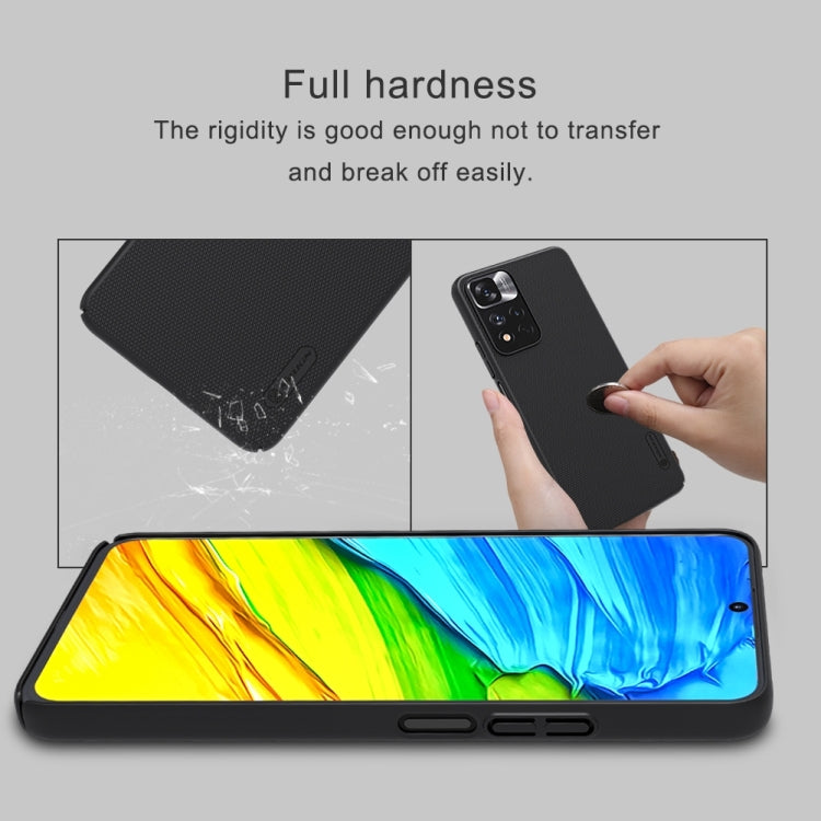 For Xiaomi Redmi Note 11 Pro Glogal / 11 Pro Glogal 5G / 11 Pro+ 5G India / 11E Pro 5G NILLKIN Frosted Concave-convex Texture PC Case (Black), For Xiaomi Redmi Note 11 Pro Glogal