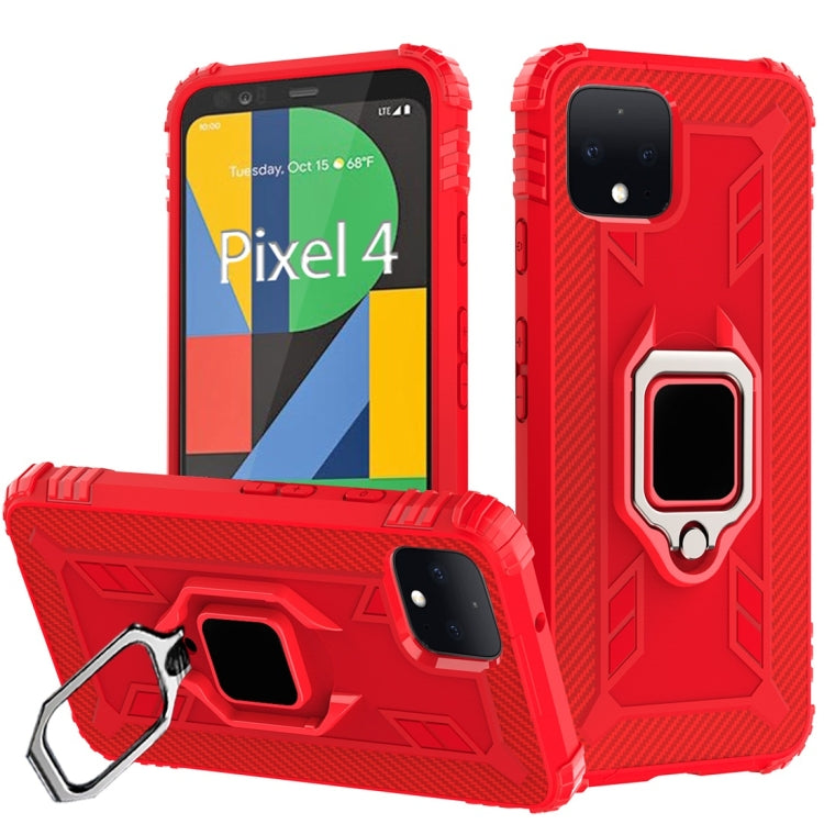 Carbon Fiber Protective Case with 360 Degree Rotating Ring Holder, For Google Pixel 4, For Google Pixel 4 XL, For Huawei Mate 30 Pro, For Huawei Mate 30, For iPhone 11 Pro, For iPhone 11 Pro Max, For iPhone 6 / 7 / 8, For iPhone 6 Plus / 7 Plus / 8 Plu...