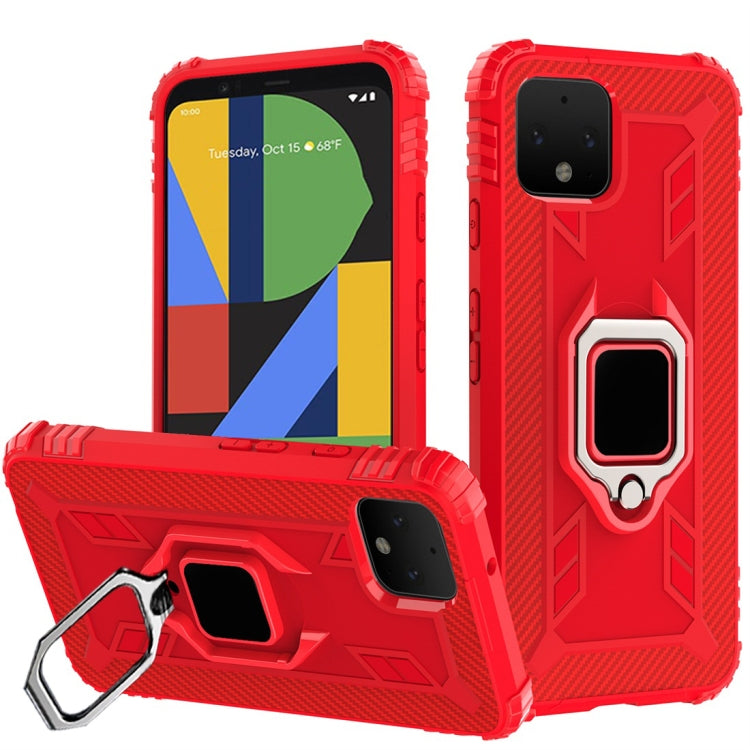 Carbon Fiber Protective Case with 360 Degree Rotating Ring Holder, For Google Pixel 4, For Google Pixel 4 XL, For Huawei Mate 30 Pro, For Huawei Mate 30, For iPhone 11 Pro, For iPhone 11 Pro Max, For iPhone 6 / 7 / 8, For iPhone 6 Plus / 7 Plus / 8 Plu...