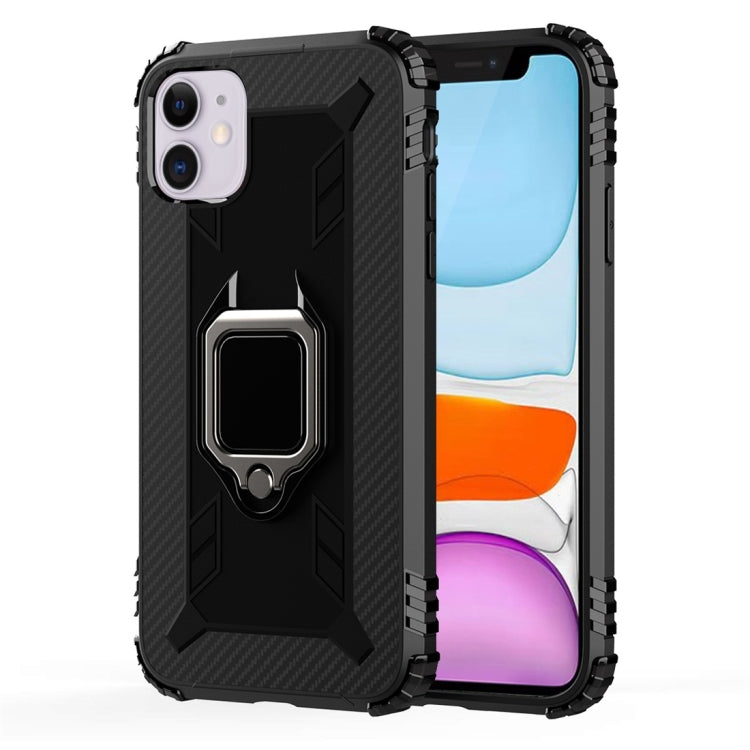 Carbon Fiber Protective Case with 360 Degree Rotating Ring Holder, For Google Pixel 4, For Google Pixel 4 XL, For Huawei Mate 30 Pro, For Huawei Mate 30, For iPhone 11 Pro, For iPhone 11 Pro Max, For iPhone 6 / 7 / 8, For iPhone 6 Plus / 7 Plus / 8 Plu...