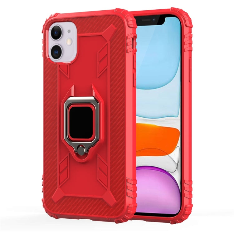 Carbon Fiber Protective Case with 360 Degree Rotating Ring Holder, For Google Pixel 4, For Google Pixel 4 XL, For Huawei Mate 30 Pro, For Huawei Mate 30, For iPhone 11 Pro, For iPhone 11 Pro Max, For iPhone 6 / 7 / 8, For iPhone 6 Plus / 7 Plus / 8 Plu...