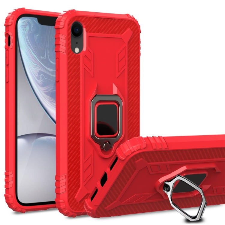 Carbon Fiber Protective Case with 360 Degree Rotating Ring Holder, For Google Pixel 4, For Google Pixel 4 XL, For Huawei Mate 30 Pro, For Huawei Mate 30, For iPhone 11 Pro, For iPhone 11 Pro Max, For iPhone 6 / 7 / 8, For iPhone 6 Plus / 7 Plus / 8 Plu...